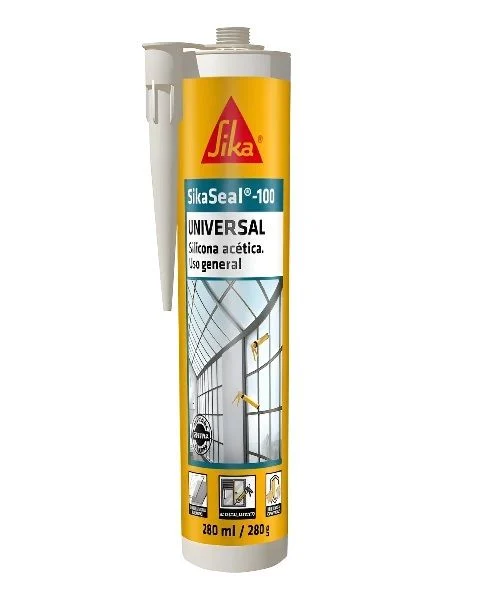 Sellador de silicona transparente 280 ml