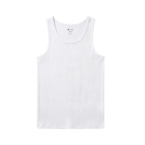 Musculosa de algodón acanalado