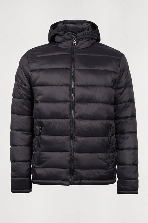 Campera inflable negra
