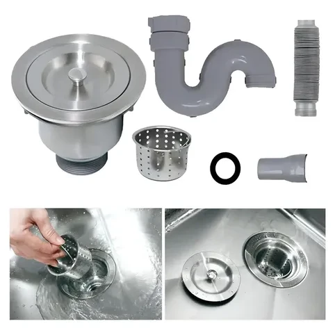 SOPAPA AMERICANA 11 CM AC INOX C/REJILLA BLU