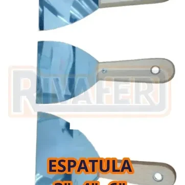 ESPATULA 80mm REMACHADO M/MADERA BIASSONI
