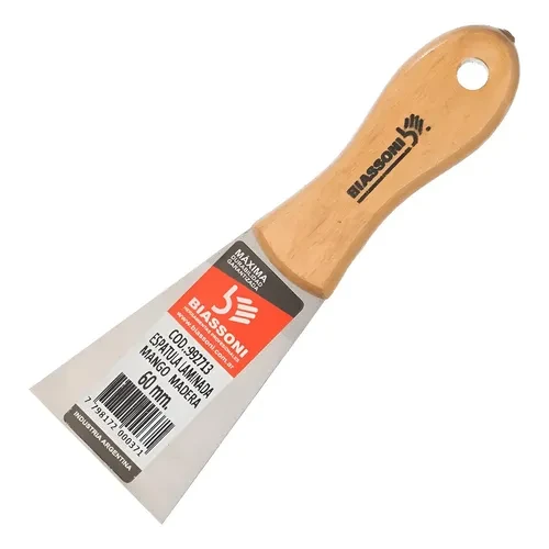 ESPATULA 70mm REMACHADO M/MADERA BIASSONI